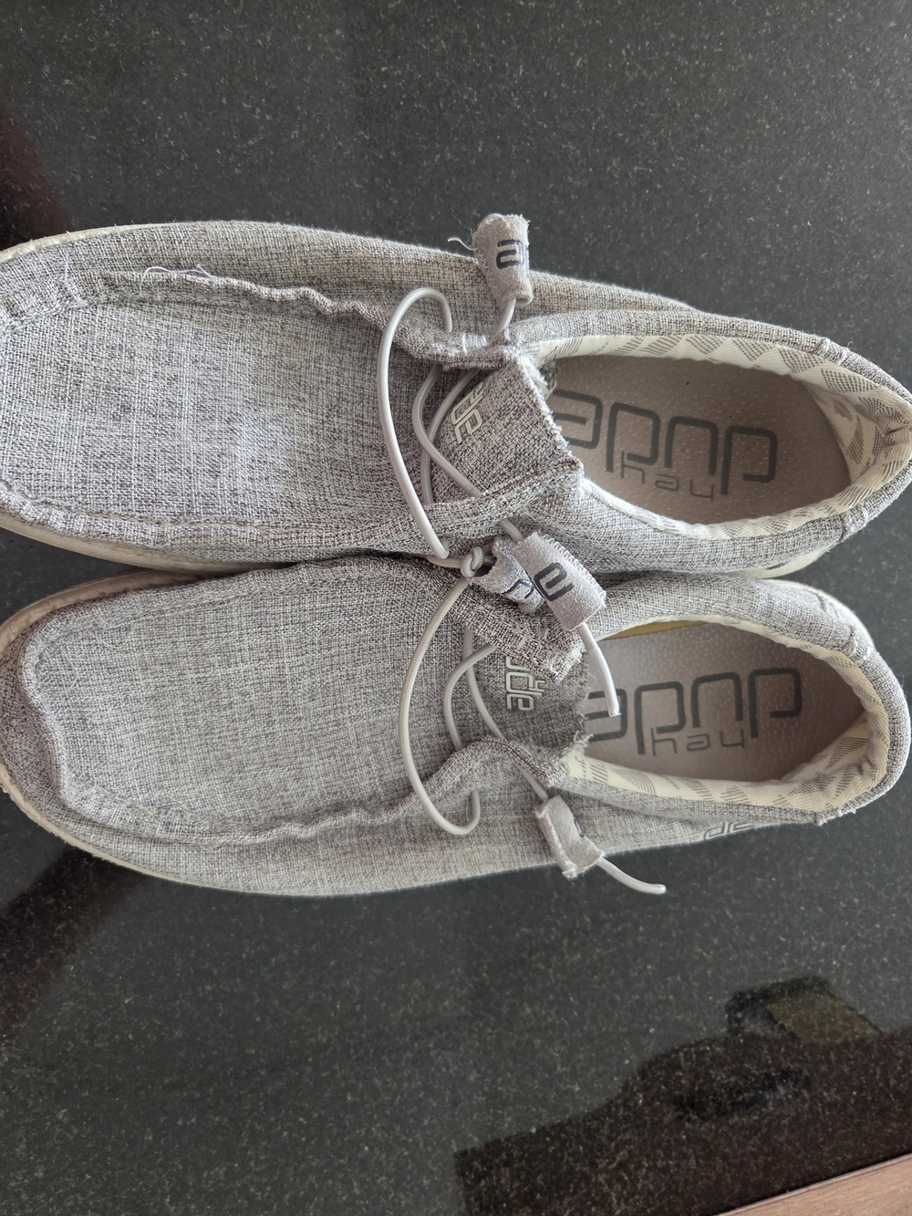 Hey Dude Men's Slip-On Loafers in Light Gray
